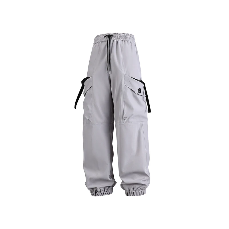 Unisex Weite Technical-Cargo-Jogginghose mit verstellbarem Tunnelzug, großen Klapptaschen und elastischem Knöchelabschluss Drune