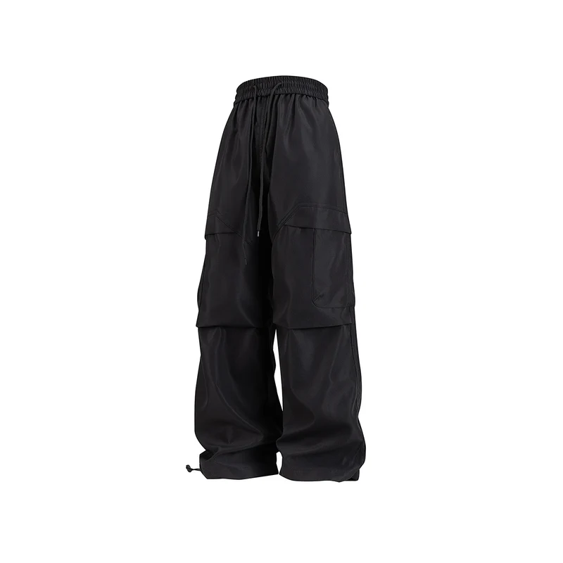 Unisex Weite Cargo-Hose im Utility-Baggy-Stil mit Elastikbund und verstellbaren Beinabschlüssen Drune