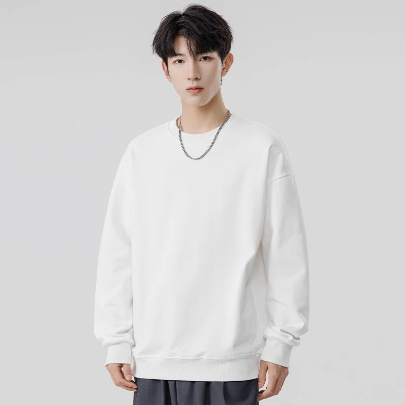 Unisex Oversize‑Sweatshirt mit Rundhalsausschnitt, gebürstetem Innenfutter und gerippten Abschlüssen Drune