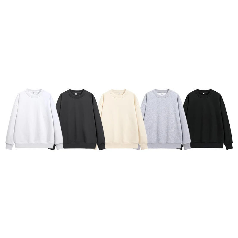 Unisex Oversize‑Sweatshirt mit Rundhalsausschnitt, gebürstetem Innenfutter und gerippten Abschlüssen Drune