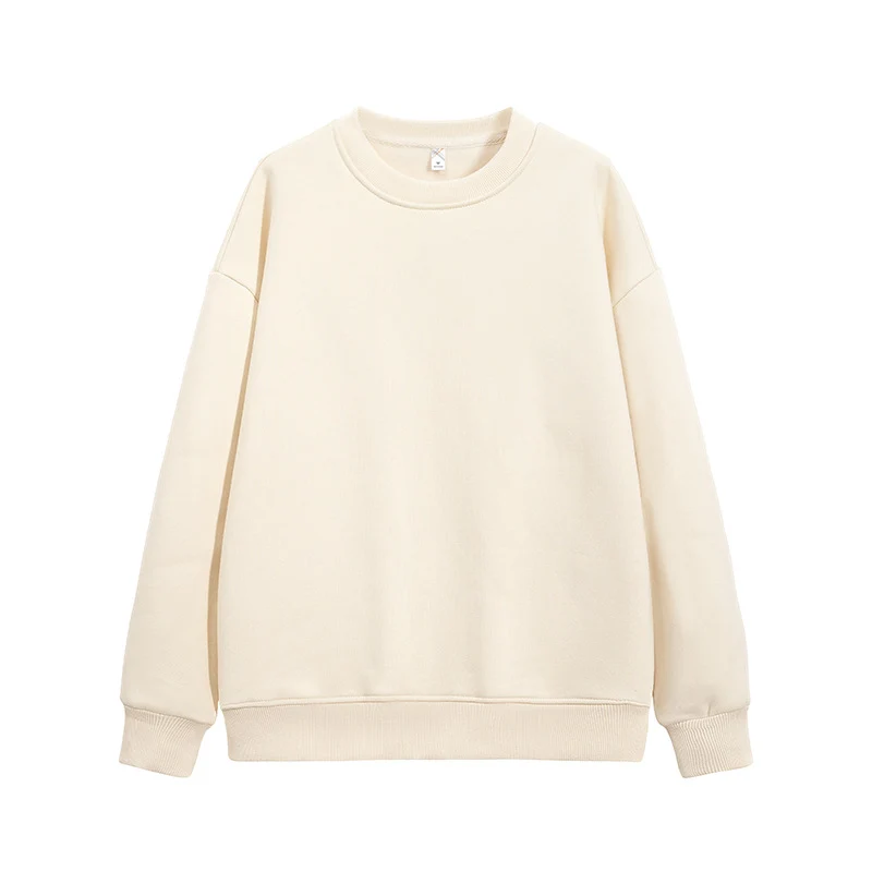Unisex Oversize‑Sweatshirt mit Rundhalsausschnitt, gebürstetem Innenfutter und gerippten Abschlüssen Drune
