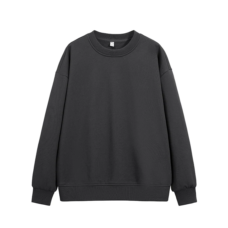 Unisex Oversize Rundhals-Sweatshirt aus schwerer Baumwollmischung mit geripptem Saum und Raglanärmeln Drune