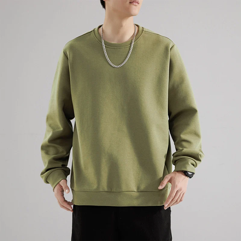 Unisex Oversize Rundhals‑Sweatshirt aus schwerem French‑Terry mit gerippten Bündchen Drune