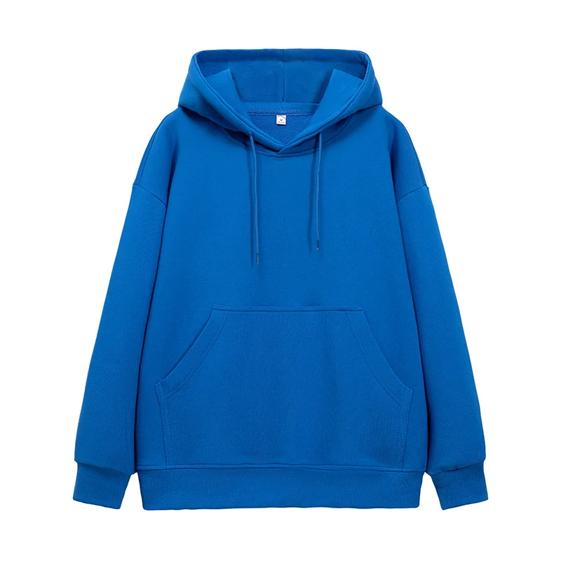 Unisex Oversize-Kapuzenpullover mit Kängurutasche und Drop-Shoulder Drune