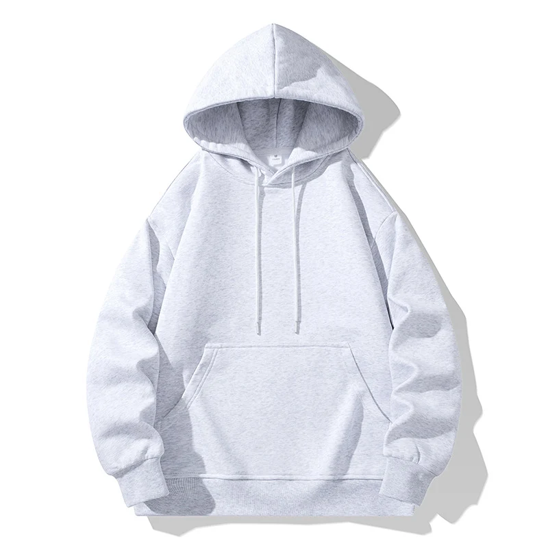 Unisex Oversize-Kapuzenpullover mit Kängurutasche und Drop-Shoulder Drune