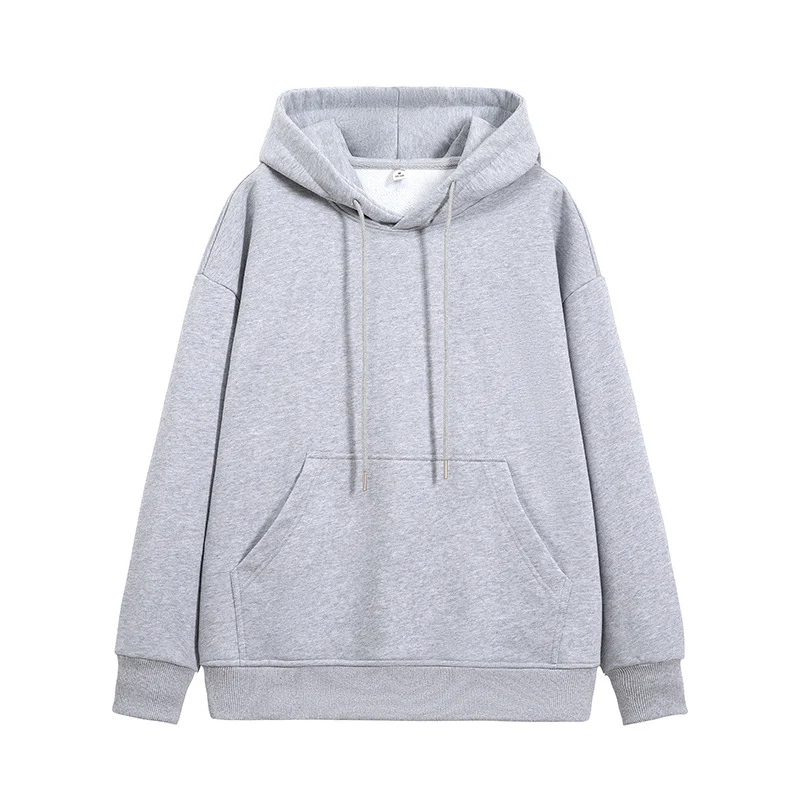 Unisex Oversize-Kapuzenpullover mit Kängurutasche und Drop-Shoulder Drune
