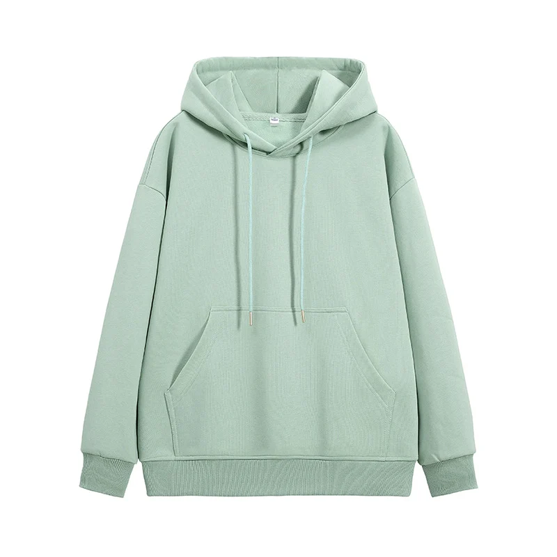Unisex Oversize-Kapuzenpullover mit Kängurutasche und Drop-Shoulder Drune