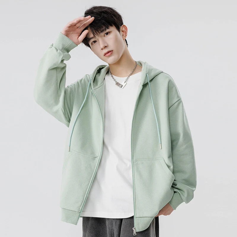 Unisex Oversize Kapuzen-Fleecejacke mit Boxy-Schnitt und Metall-Reißverschluss Drune