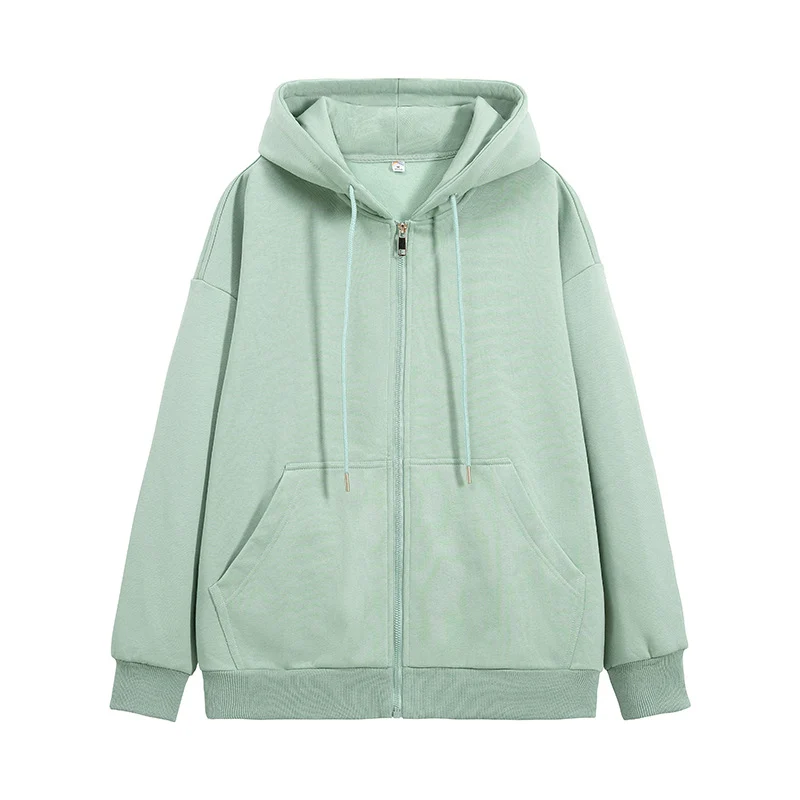 Unisex Oversize Kapuzen-Fleecejacke mit Boxy-Schnitt und Metall-Reißverschluss Drune