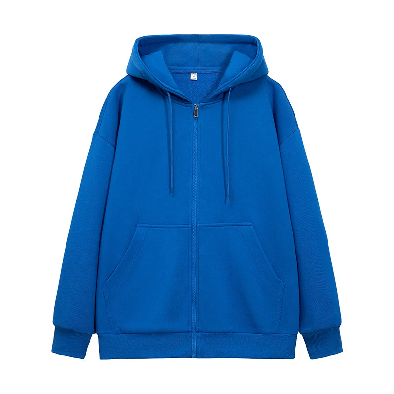 Unisex Oversize Kapuzen-Fleecejacke mit Boxy-Schnitt und Metall-Reißverschluss Drune