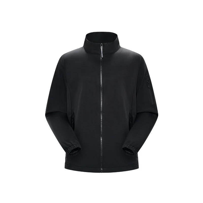 Unisex Leichte Softshell-Jacke mit Stehkragen, durchgehendem Reißverschluss und Ärmeltasche Drune