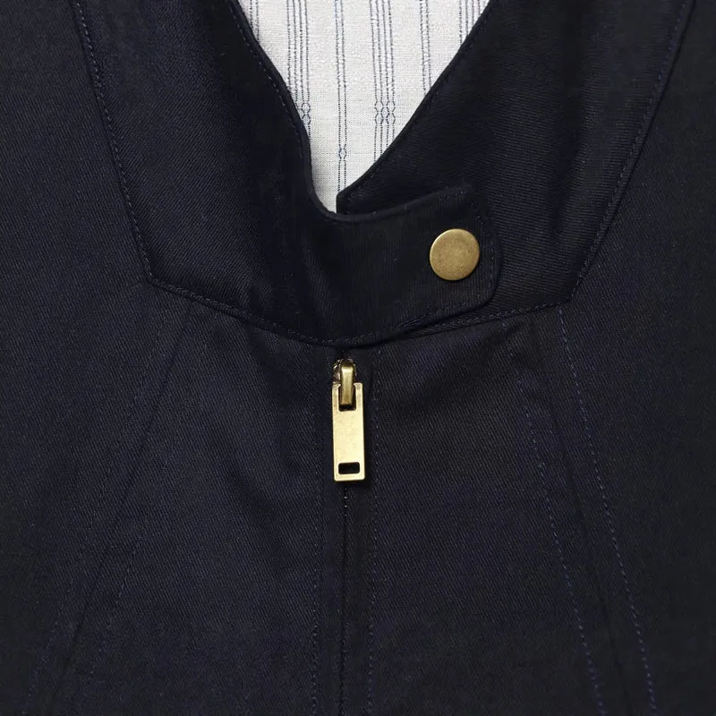 Damen Kurzer Boxy‑Blouson mit Stehkragen, aufgesetzten Pattentaschen und goldfarbenen Details Drune