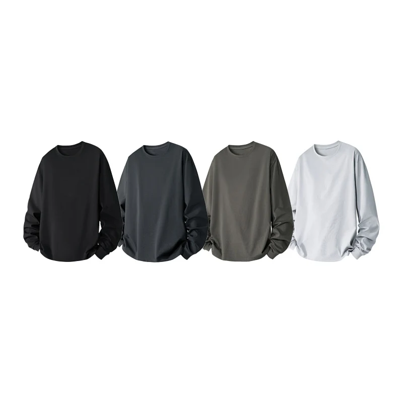 Herren Oversize-Sweatshirt aus Baumwollmix mit Rundhalsausschnitt und gerippten Bündchen Drune
