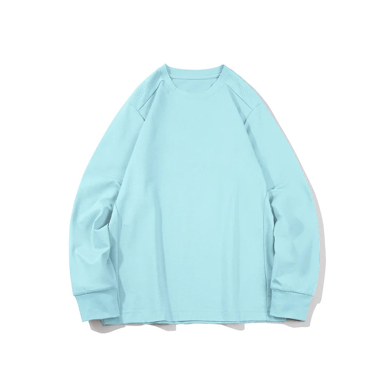 Herren Oversize-Langarmshirt aus schwerem Baumwolljersey mit Rundhalsausschnitt und gerippten Bündchen Drune