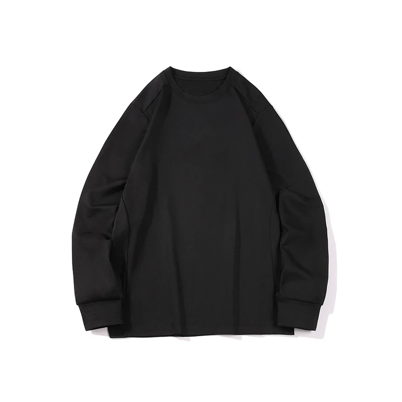 Herren Oversize-Langarmshirt aus schwerem Baumwolljersey mit Rundhalsausschnitt und gerippten Bündchen Drune
