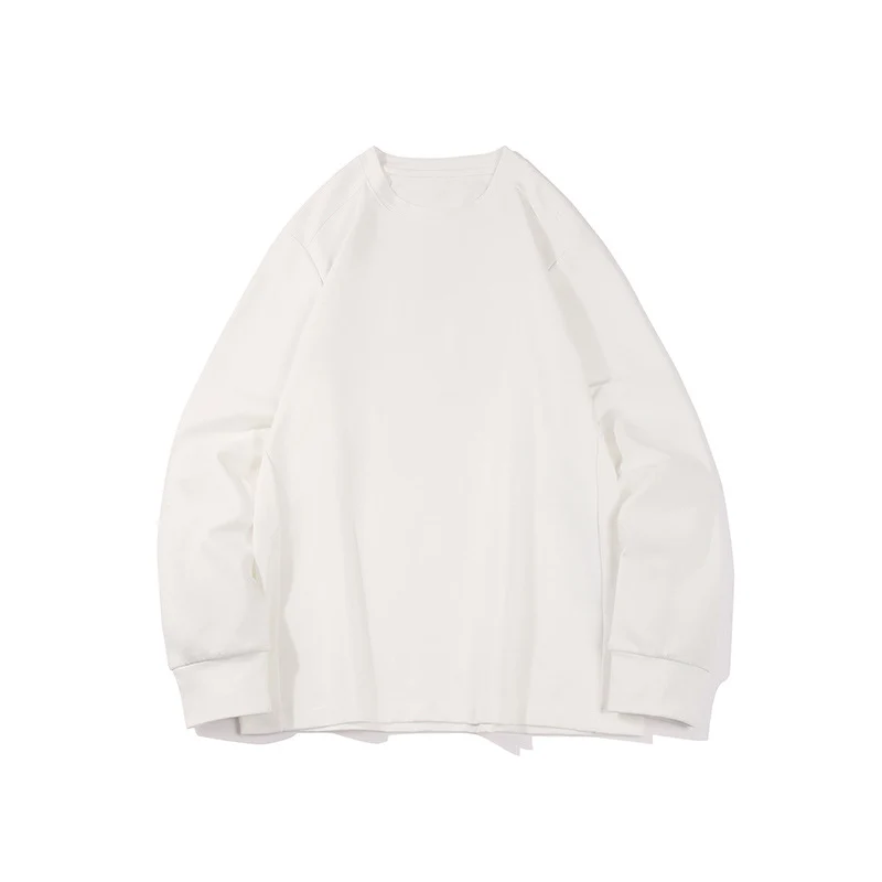 Herren Oversize-Langarmshirt aus schwerem Baumwolljersey mit Rundhalsausschnitt und gerippten Bündchen Drune