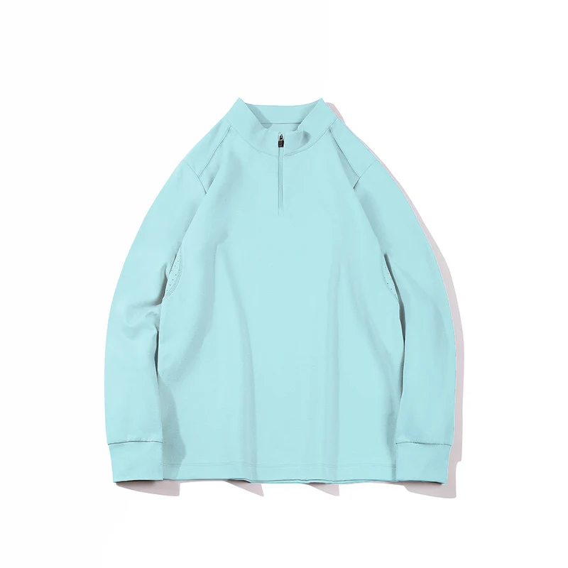 Herren Oversize-Halbzip-Sweatshirt mit Stehkragen, Raglanärmeln und seitlichen Eingrifftaschen Drune