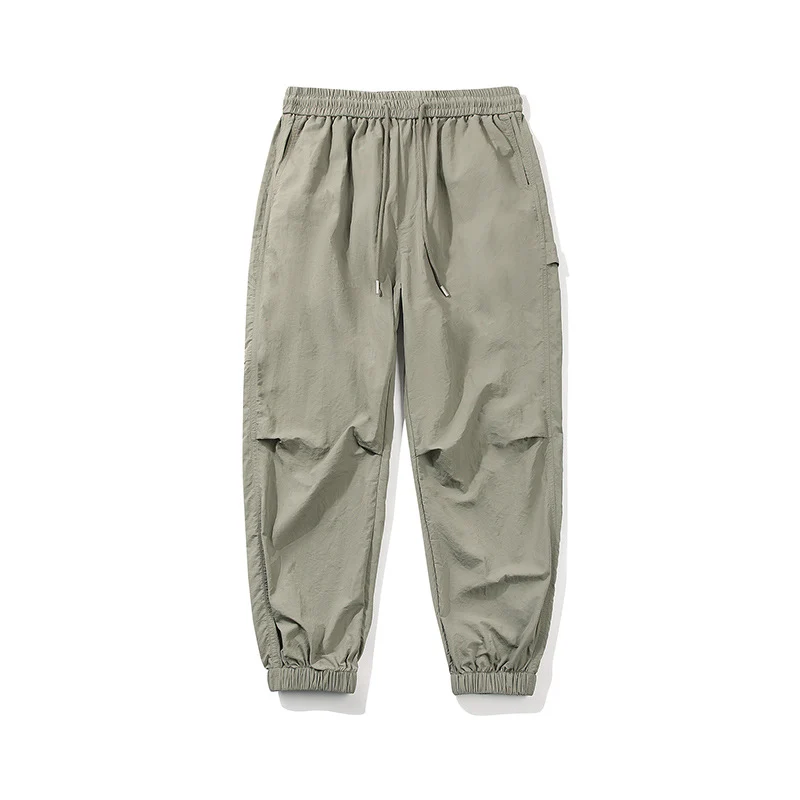 Herren Nylon-Mix Relaxed-Jogger mit elastischem Komfortbund, verdeckten Reißverschlusstaschen und geripptem Knöchelabschluss Drune