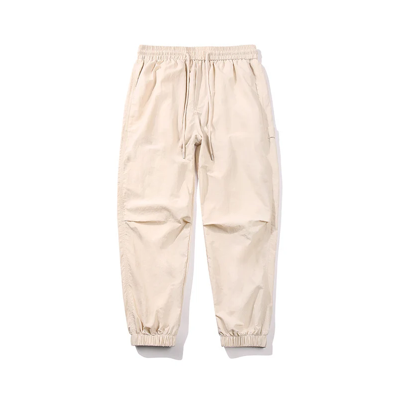 Herren Nylon-Mix Relaxed-Jogger mit elastischem Komfortbund, verdeckten Reißverschlusstaschen und geripptem Knöchelabschluss Drune
