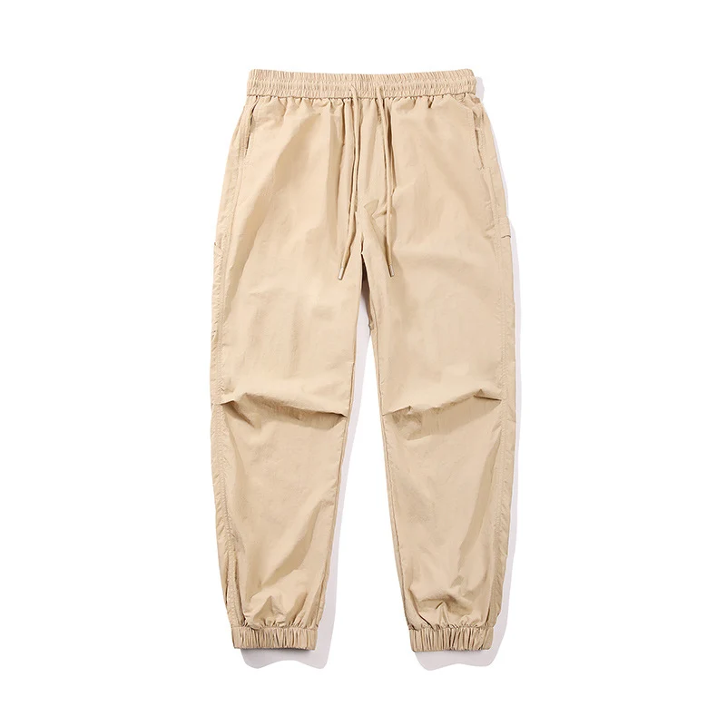 Herren Nylon-Mix Relaxed-Jogger mit elastischem Komfortbund, verdeckten Reißverschlusstaschen und geripptem Knöchelabschluss Drune