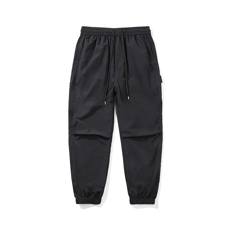 Herren Nylon-Mix Relaxed-Jogger mit elastischem Komfortbund, verdeckten Reißverschlusstaschen und geripptem Knöchelabschluss Drune
