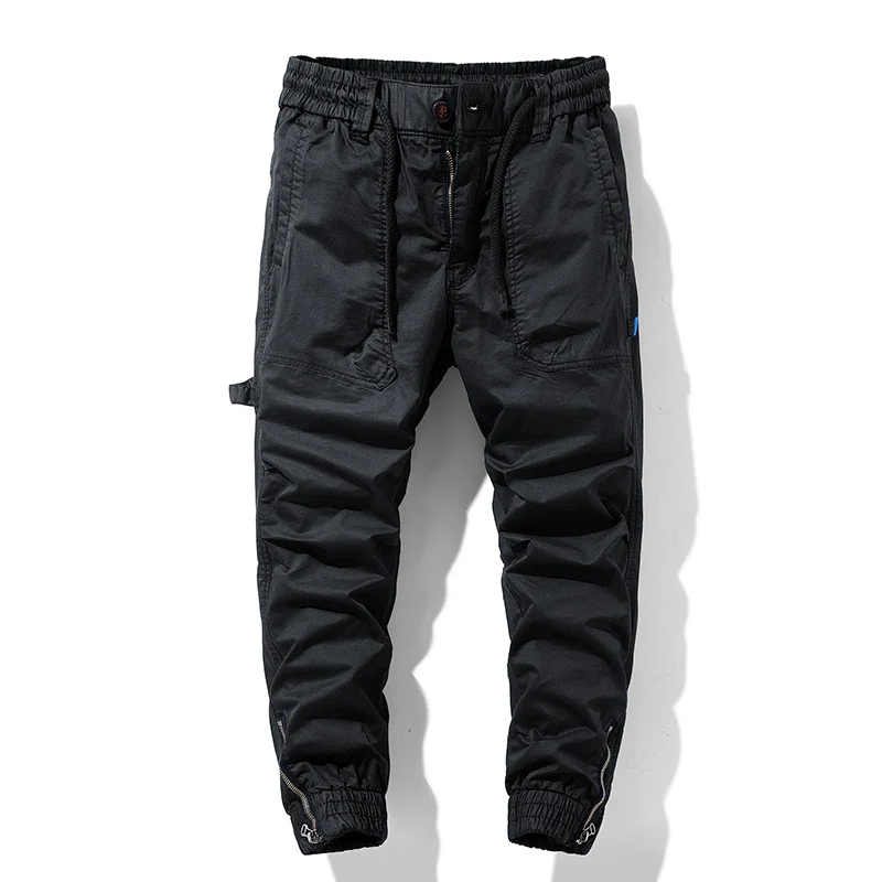 Herren Multifunktions-Cargojoggerhose mit elastischem Komfortbund, Karabiner‑Loop und Zipper-Knöchel Drune