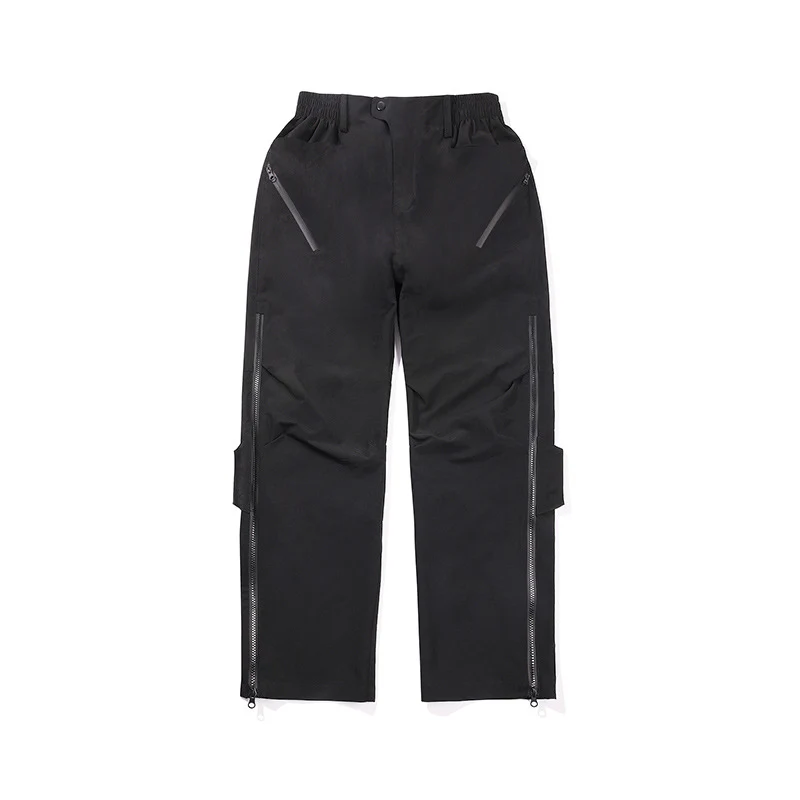 Herren Multifunktionale Tech‑Cargo‑Hose mit seitlichen Zippern, elastischem Bund und taktischen Pattentaschen Drune