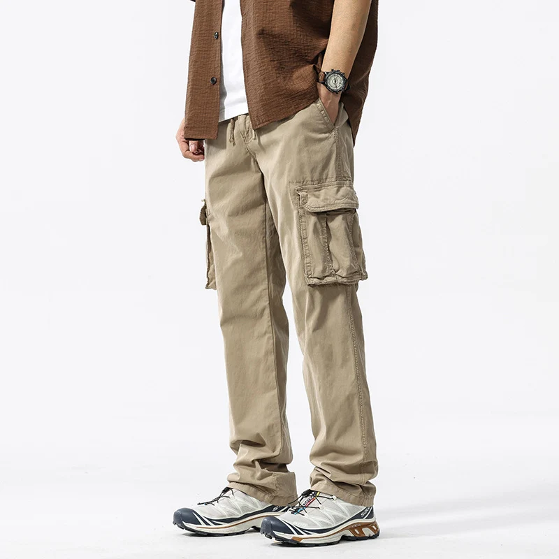 Herren Multifunktionale Cargohose mit elastischem Komfortbund, Tunnelzug und Organizer‑Taschen Drune