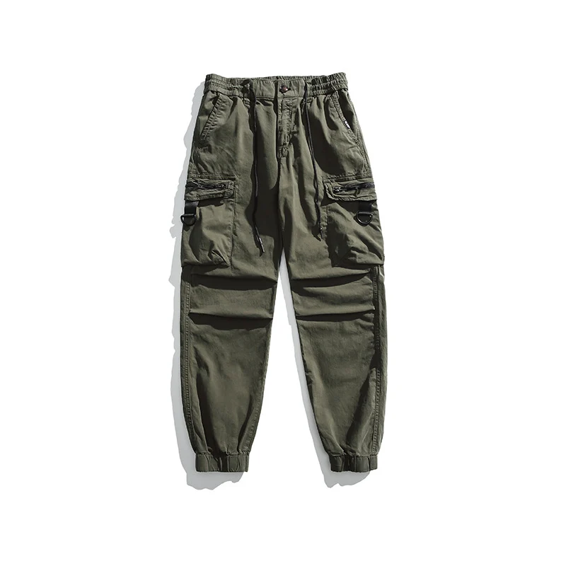 Herren Multifunktionale Cargo-Jogginghose mit D-Ringen, Reißverschluss‑Klappen und elastischen Bündchen Drune