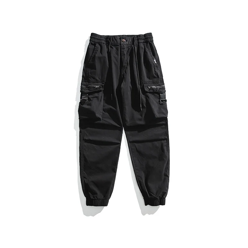 Herren Multifunktionale Cargo-Jogginghose mit D-Ringen, Reißverschluss‑Klappen und elastischen Bündchen Drune