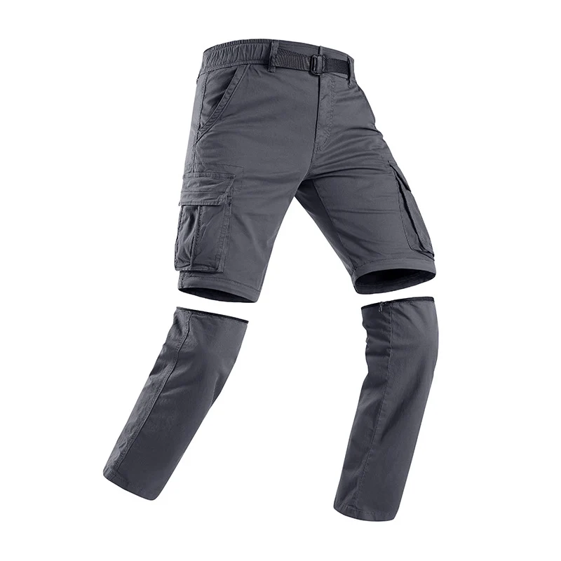 Herren Modulare Cargohose mit Reißverschluss-Beinabtrennung und Multifachtaschen Drune