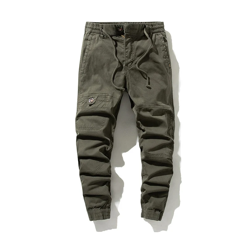 Herren Moderner Utility-Jogger mit elastischem Komfortbund, Kniepaneelen und Cargotasche Drune
