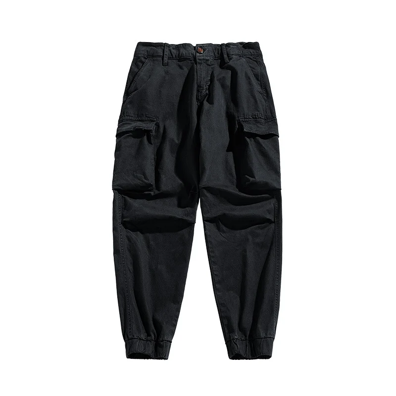 Herren Military-inspirierte Relaxed-Cargo-Jogger aus Ripstop-Baumwolle mit aufgesetzten Klappentaschen Drune