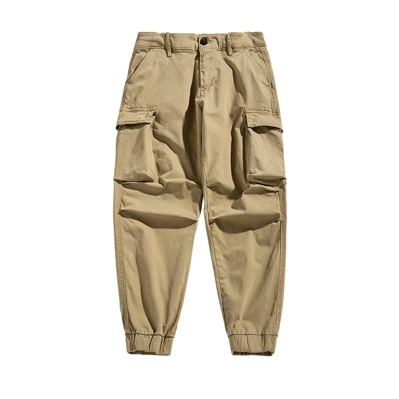 Herren Military-inspirierte Relaxed-Cargo-Jogger aus Ripstop-Baumwolle mit aufgesetzten Klappentaschen Drune