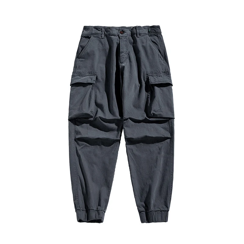 Herren Military-inspirierte Relaxed-Cargo-Jogger aus Ripstop-Baumwolle mit aufgesetzten Klappentaschen Drune