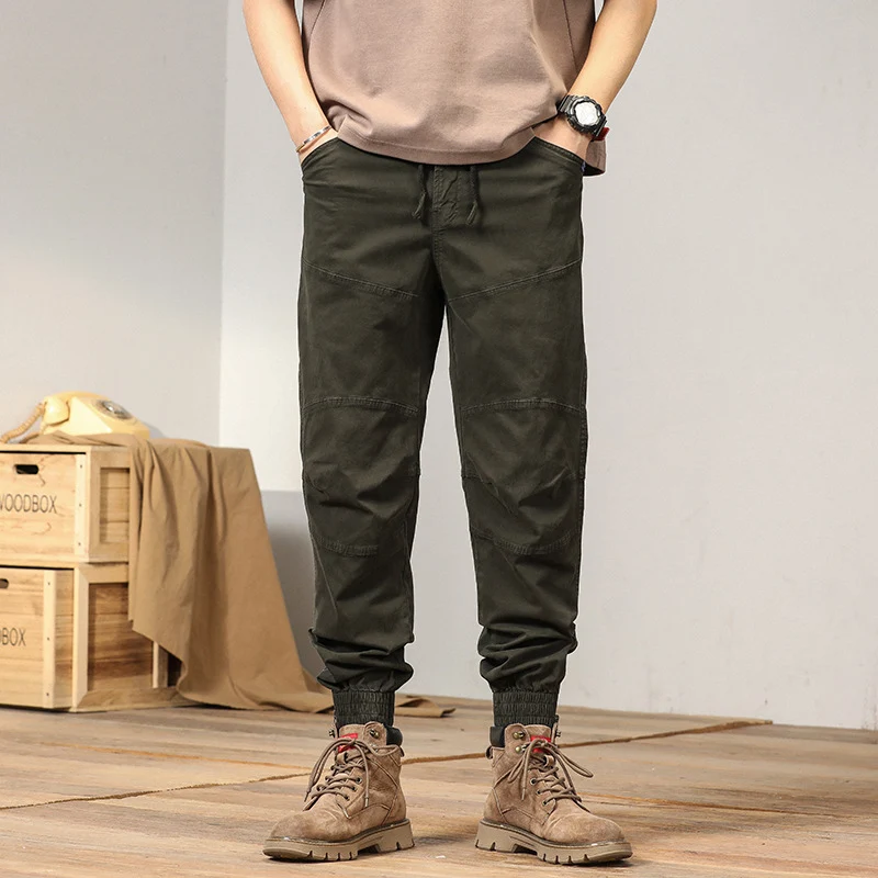 Herren Maskulin-Workwear Trekking-Joggerhose mit verstärkten Kniepatches und elastischem Saum Drune