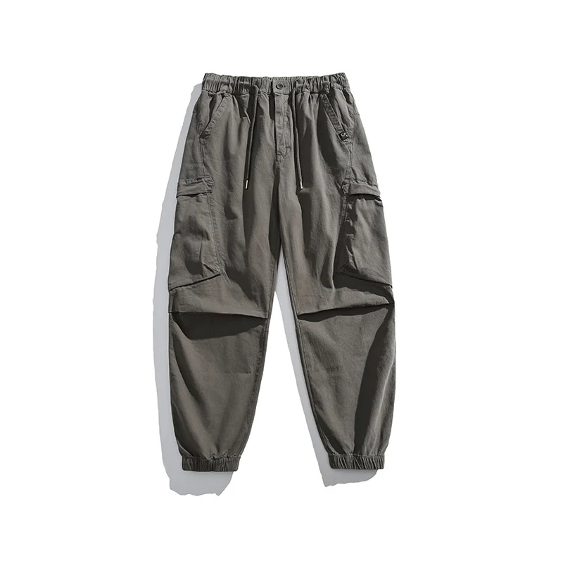 Herren Loose‑Fit Utility‑Cargohose mit Tunnelzugbund, Kniepaneelen und großen Klappentaschen Drune
