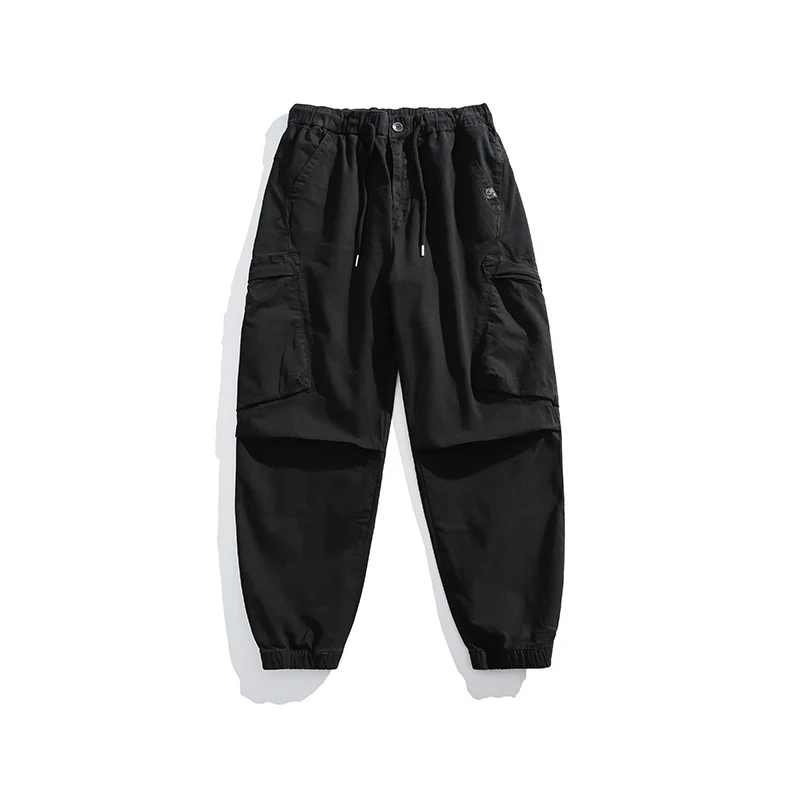 Herren Loose‑Fit Utility‑Cargohose mit Tunnelzugbund, Kniepaneelen und großen Klappentaschen Drune