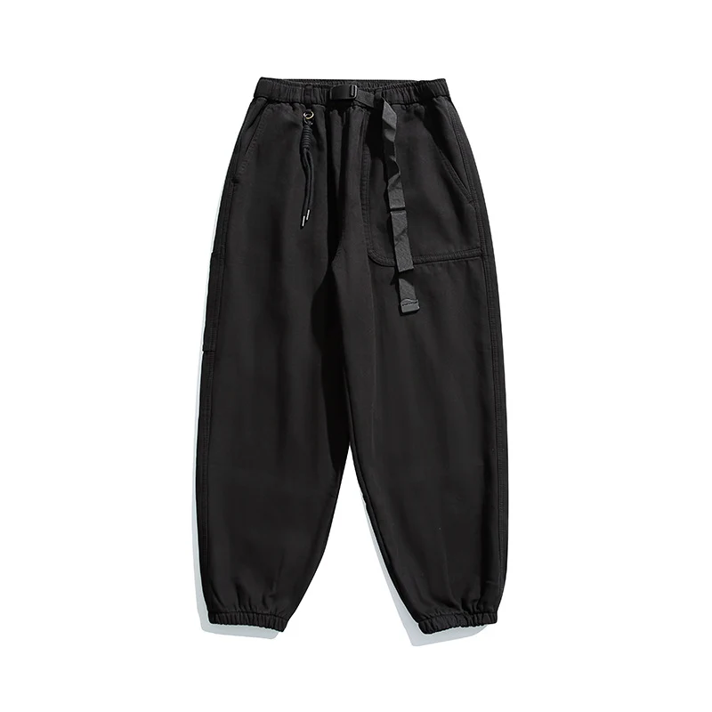 Herren Lockere Cargo-Jogginghose mit elastischem Bund Kordelzug und Utility-Taschen Drune