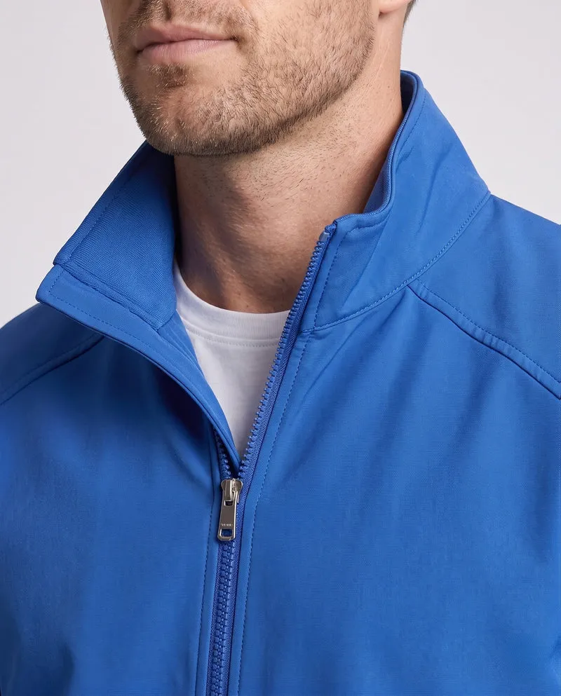 Leichter urbaner Blouson für Herren mit Stehkragen, elastischem Saum und Ärmeltasche