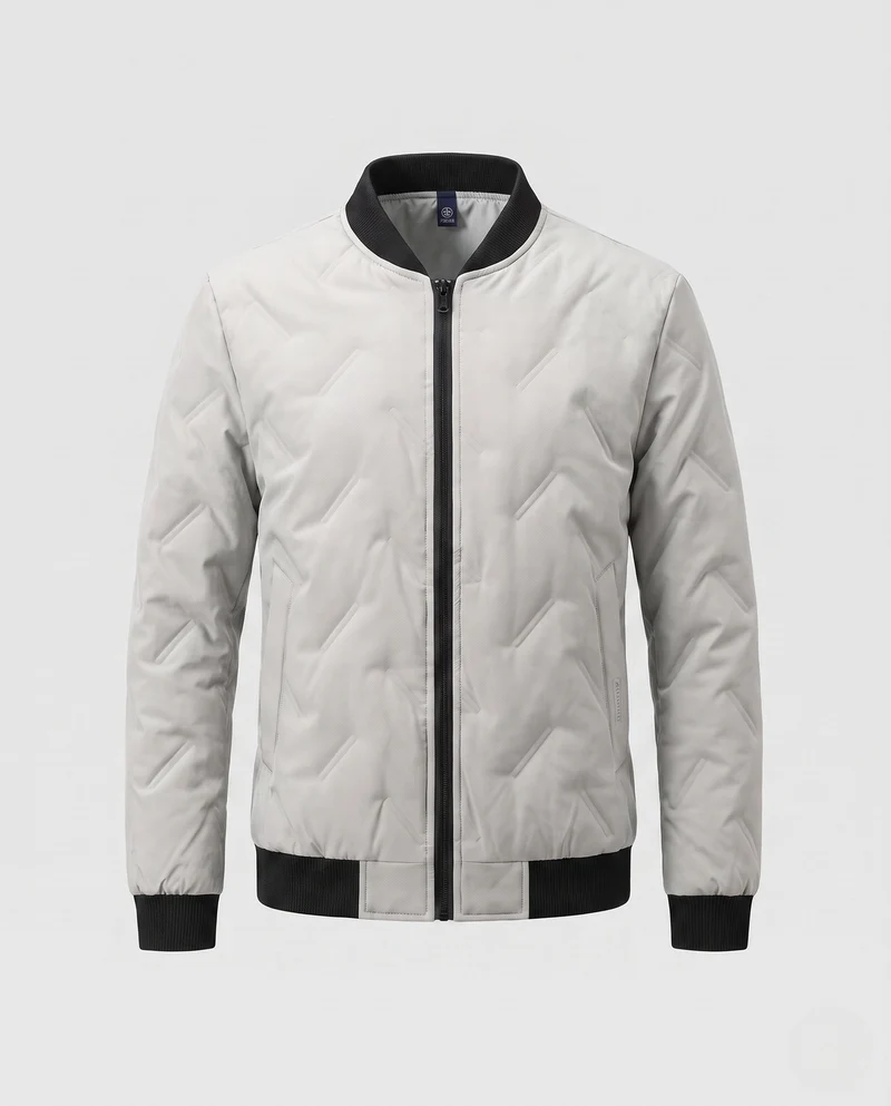 Herren Thermo-Field Blouson im Bomber-Stil mit Rautensteppung und weichem geripptem Kragen