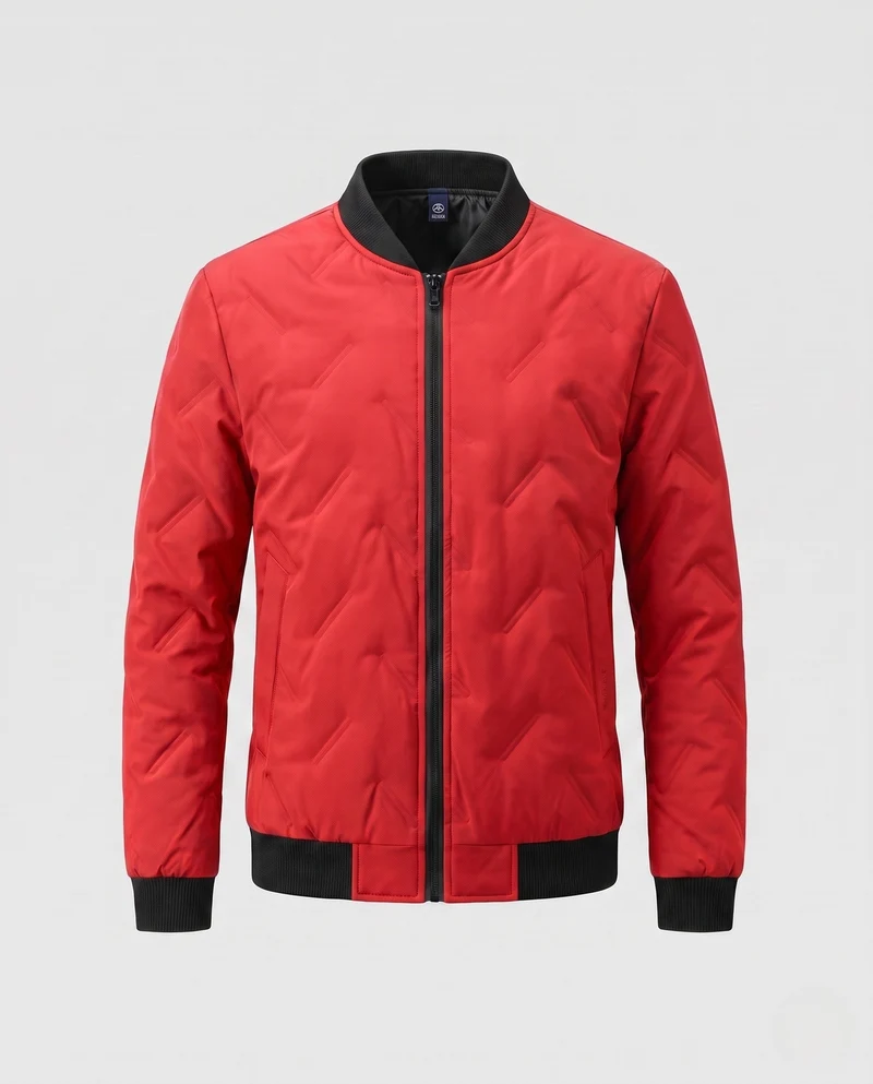 Herren Thermo-Field Blouson im Bomber-Stil mit Rautensteppung und weichem geripptem Kragen