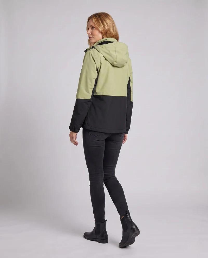 Unisex zweifarbige Softshelljacke mit Kapuze, wind- und wasserabweisende Outdoor-Leistung