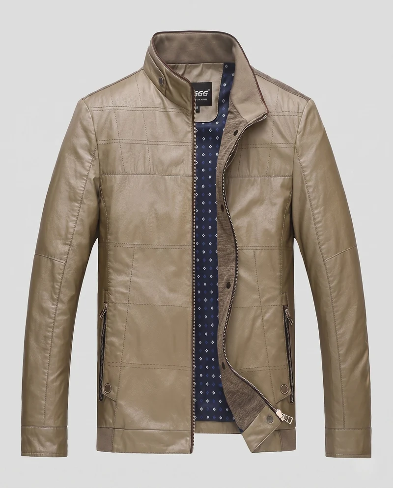 Herren Blousonjacke im Utility-Look mit Stehkragen und Kontrastärmeln