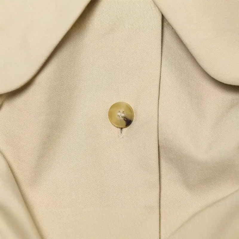 Damen Kurze geraffte Blousonjacke mit großem Peter‑Pan‑Kragen Drune