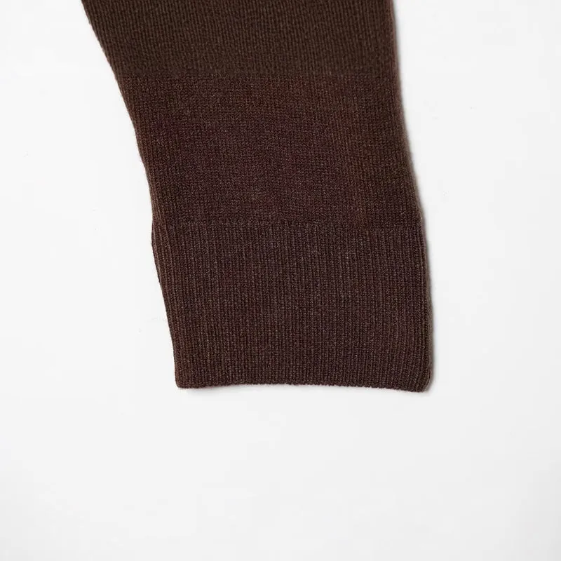 Damen Kurze Feinstrick-Cardigan mit Rundhals, Brusttasche und Rippbündchen Drune