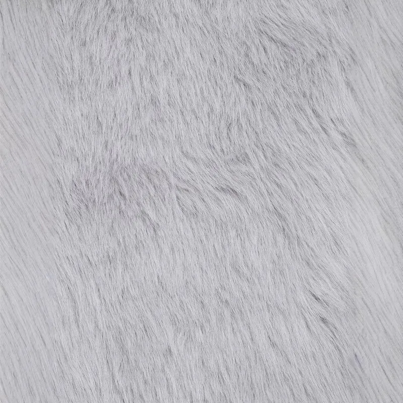 Damen Kurze Faux‑Fur Jacke mit Schalkragen und Boxy‑Schnitt Drune