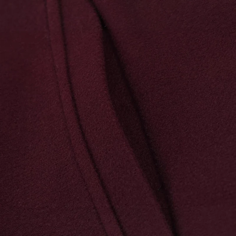 Damen Kurze Boxy-Wollmix-Jacke mit Rundhalsausschnitt und Zierknopfleiste Drune
