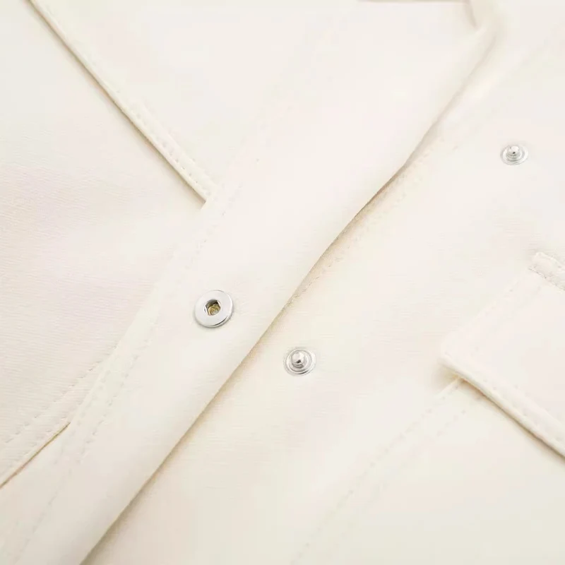 Damen Kurze Boxy‑Blousonjacke mit verdeckten Druckknöpfen, Pattentaschen und geripptem Saum Drune
