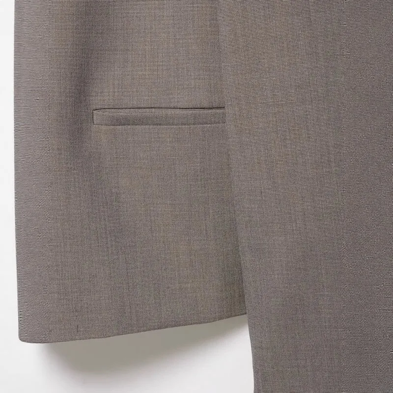 Damen Kurzblazer mit asymmetrischer Knopfleiste und Stehkragen Drune